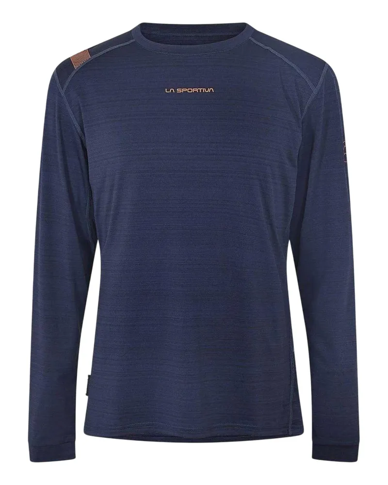 La Sportiva Tour" T-Shirt für Herren, Sport, Regulär, Langärmlig (Meeresblau Blau