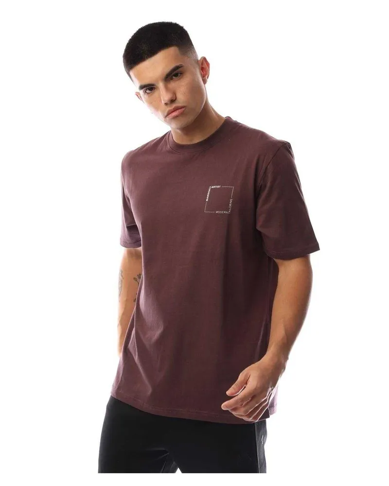 Marshall Artist T-Shirt für Herren, Logo (Feige Rot
