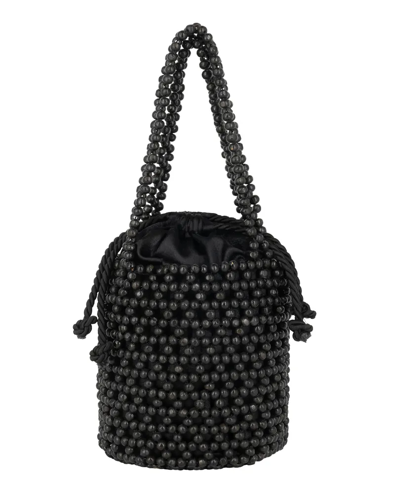 IZIA Bucket Bag aus Perlen Damen schwarz Schwarz