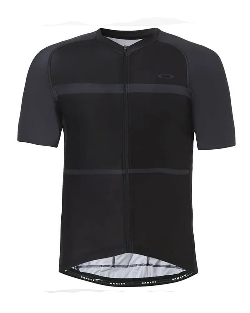 Oakley Kurzarm Zip Up Black Herren Radsport T-Shirt 434144 02e Schwarz