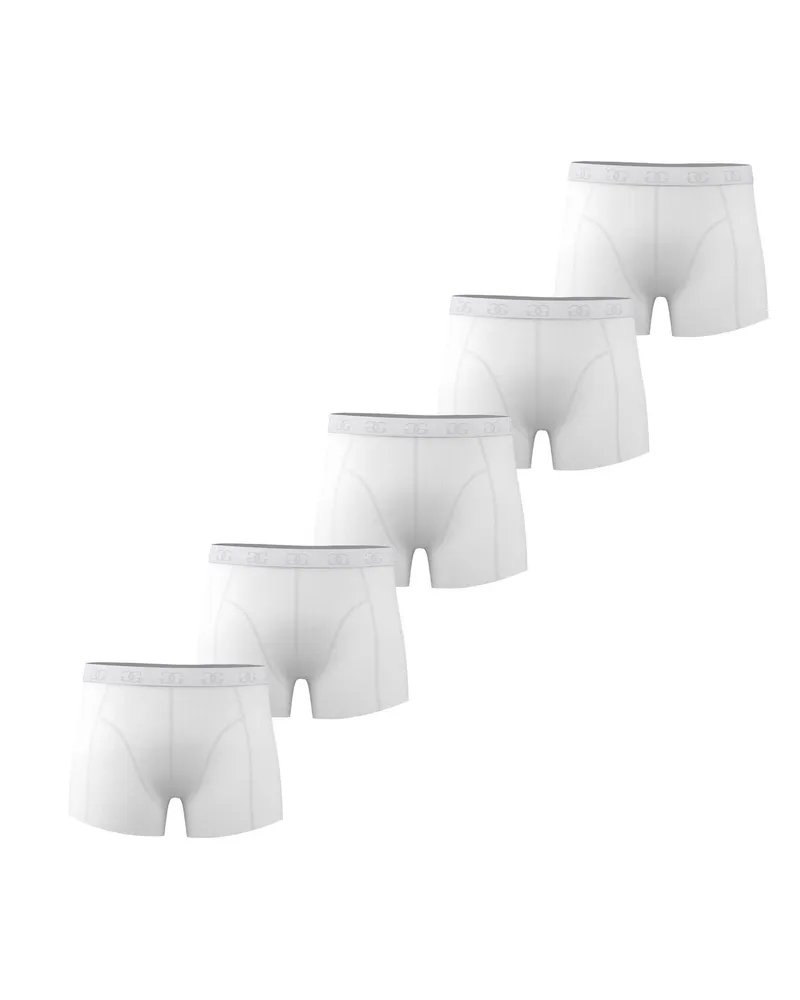 Giorgio Boxershorts für Herren, Baumwollmischung (5er-Pack) (Weiß Weiß