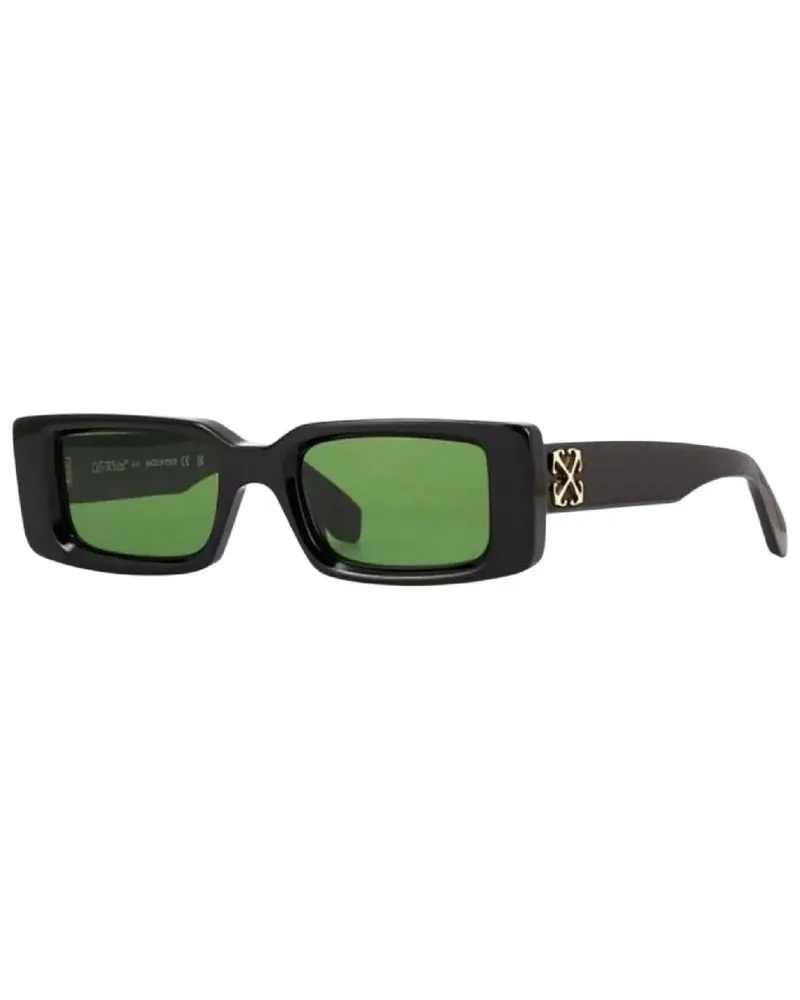 OFF-WHITE Arthur" Pfeil-Sonnenbrille für Herren/Damen Unisex (Schwarz/Grün Schwarz