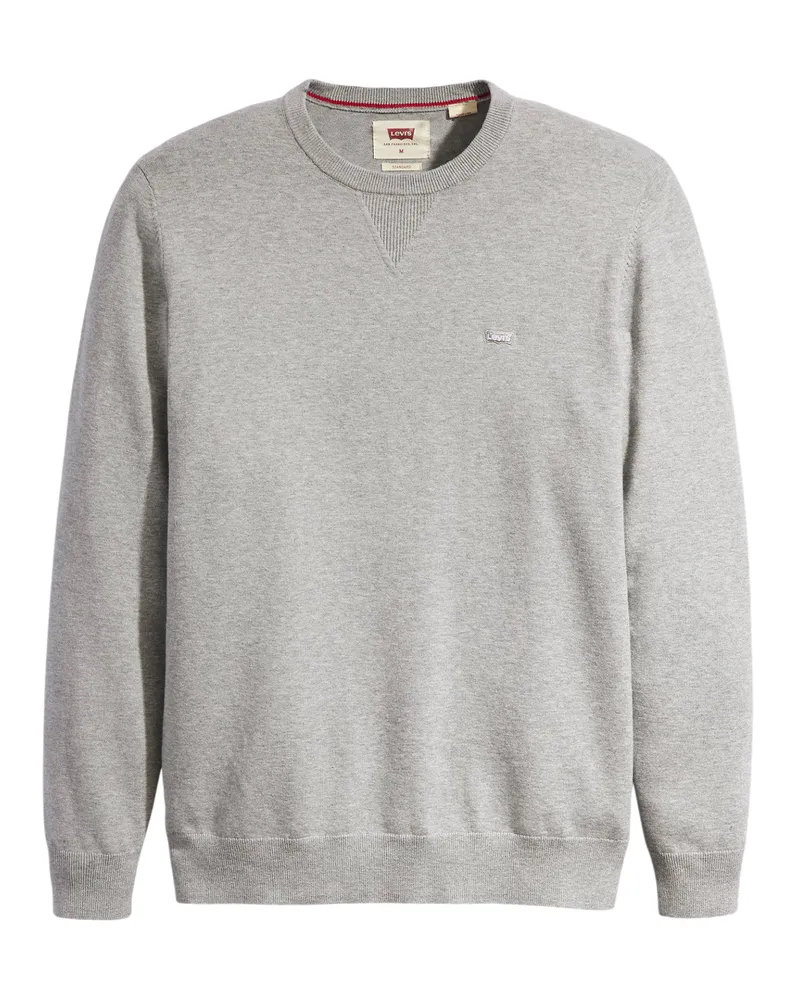 Levi's Pullover Top für Herren, Rundhalsausschnitt (Grauheide Grau