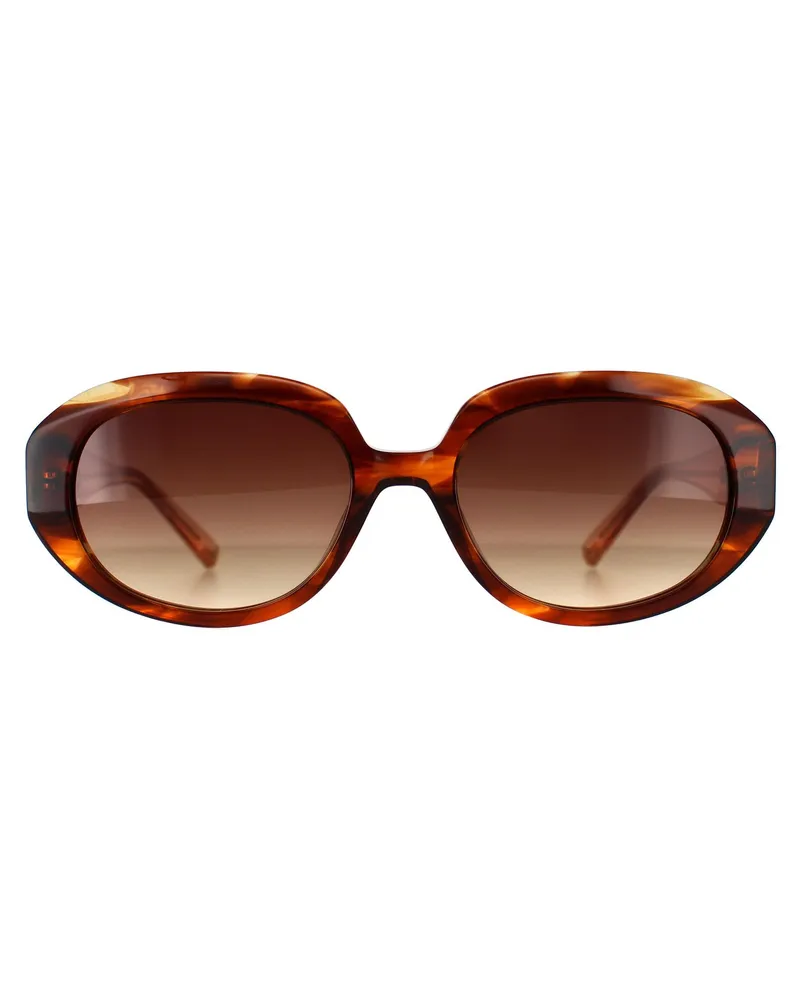 Ted Baker Oval Womens Braun Horn Braun Gradient TB1689 Penny Braun