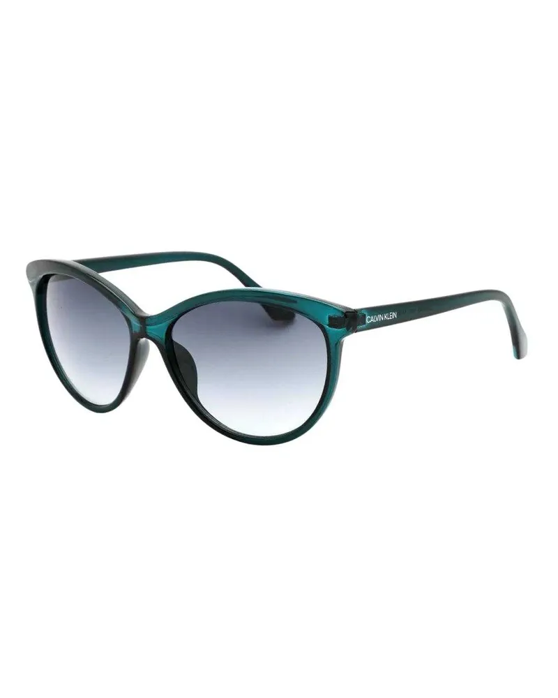 Calvin Klein CK19534S 430" Farbverlauf-Sonnenbrille für Herren, Kunststoff (Petrol/Grau Petrol