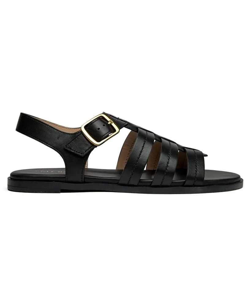 COLE HAAN Flynn Fishman Sandalen Schwarz