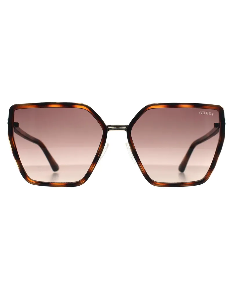 Guess Butterfly Womens Blonde Havanna Braun Gradient GU7871 Braun