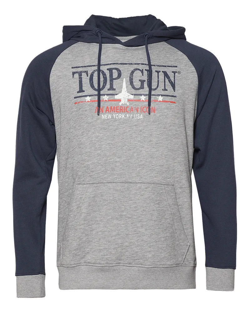 Top Gun Hoodie TG24037 Grau