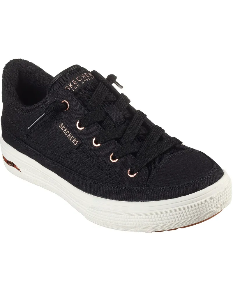 Skechers Arch Fit Arcade - Meet Ya There Textil Damen Schwarz Sneakers Schwarz