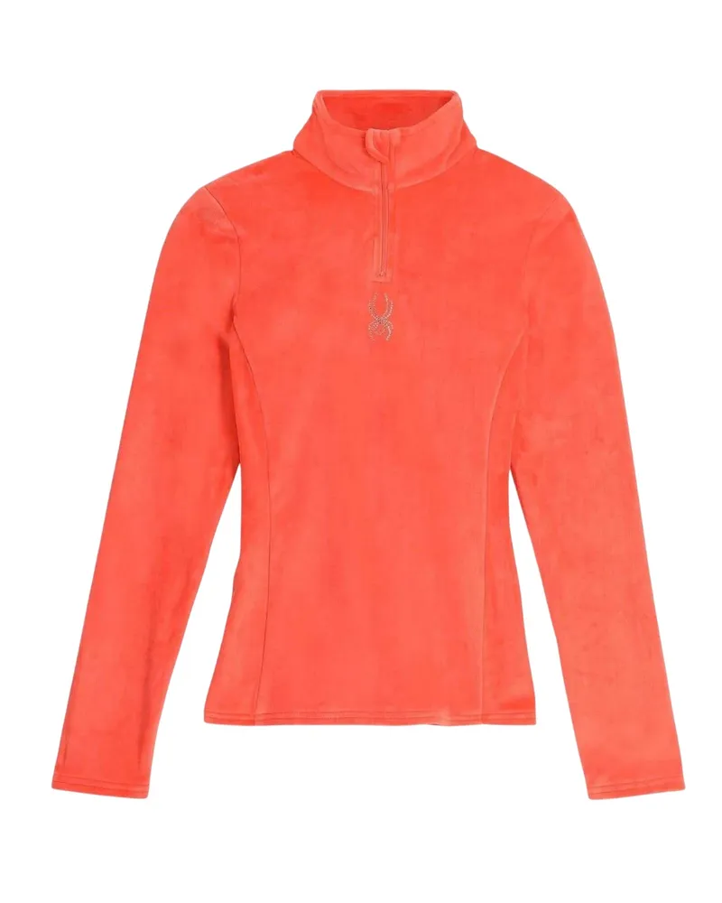 Spyder Sweatshirt für Damen, Velours (Koralle Korallenrot