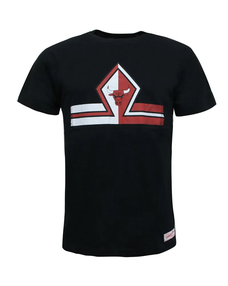 Mitchell & Ness Short Split Trad Chicago Bulls Mens T-Shirt Schwarz