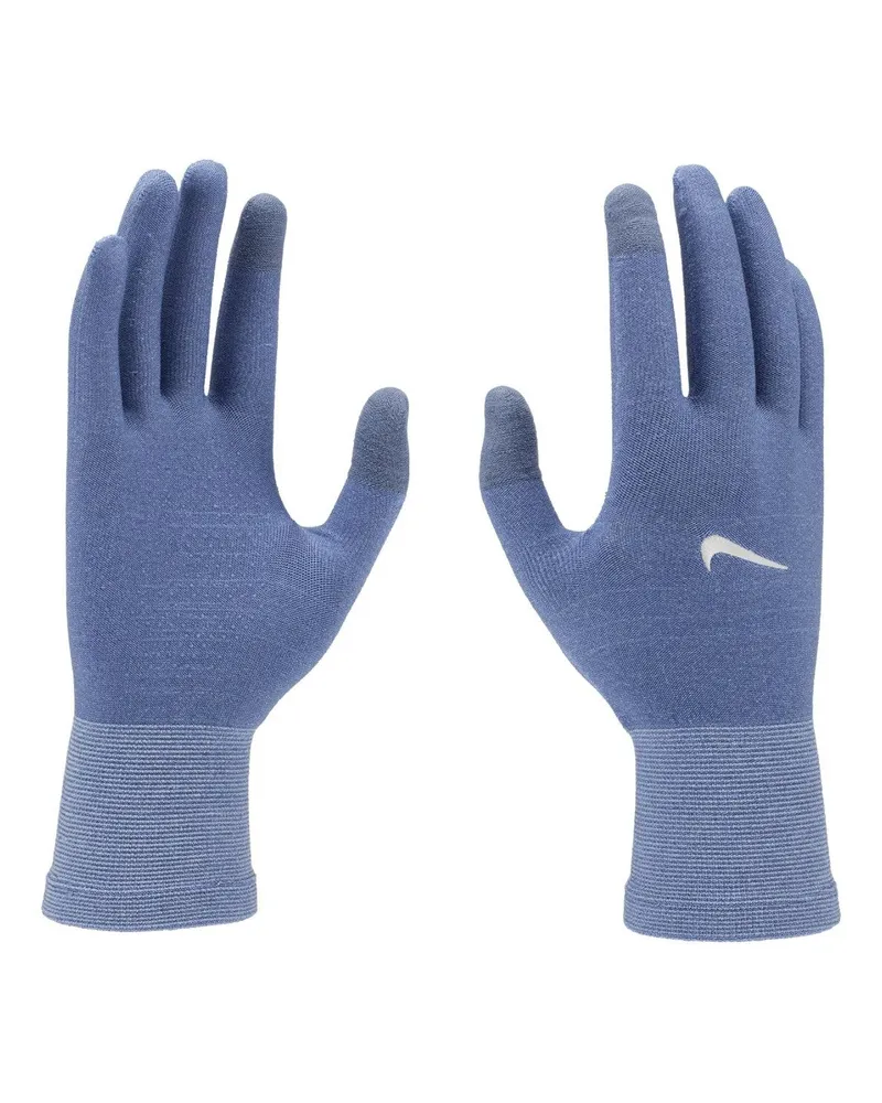 Nike Handschuhe für Herren, Jerseyware, Laufen, Leicht (Blau Blau
