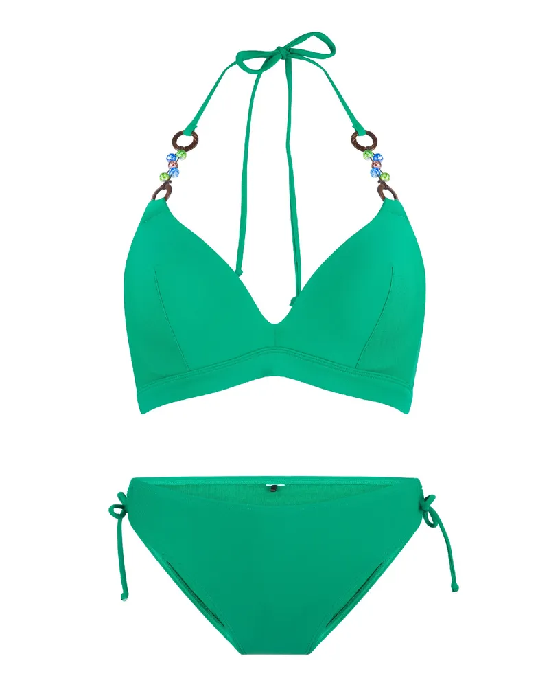 LingaDore Triangle padded bikiniset Grün