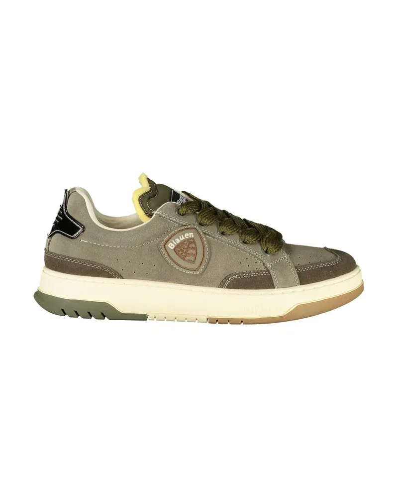 Blauer Verde Polyurethan Herren Sneaker Grün