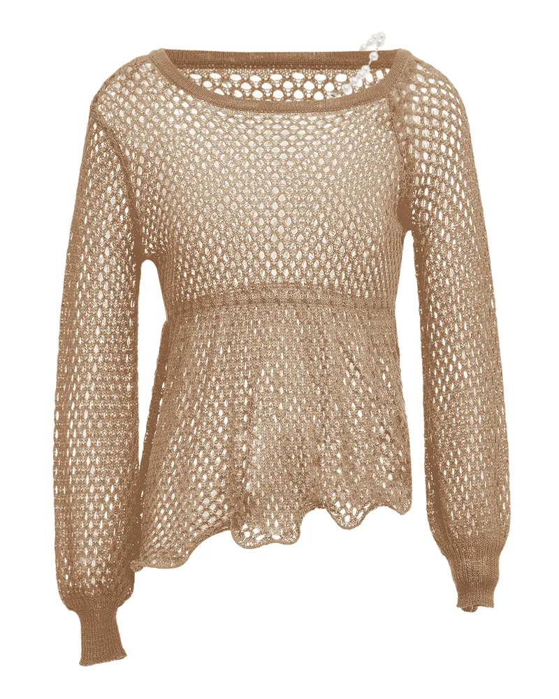 My Mo Pullover für Damen - Beige Beige