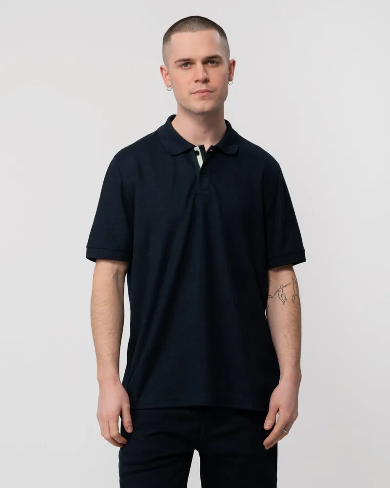 Ted Baker Karty Kurzarm-Polohemd in Marineblau Marineblau