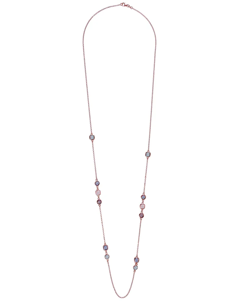 Orphelia Fawn' Damen 925er Sterlingsilber Halskette - Rose ZK-7410 Rosé