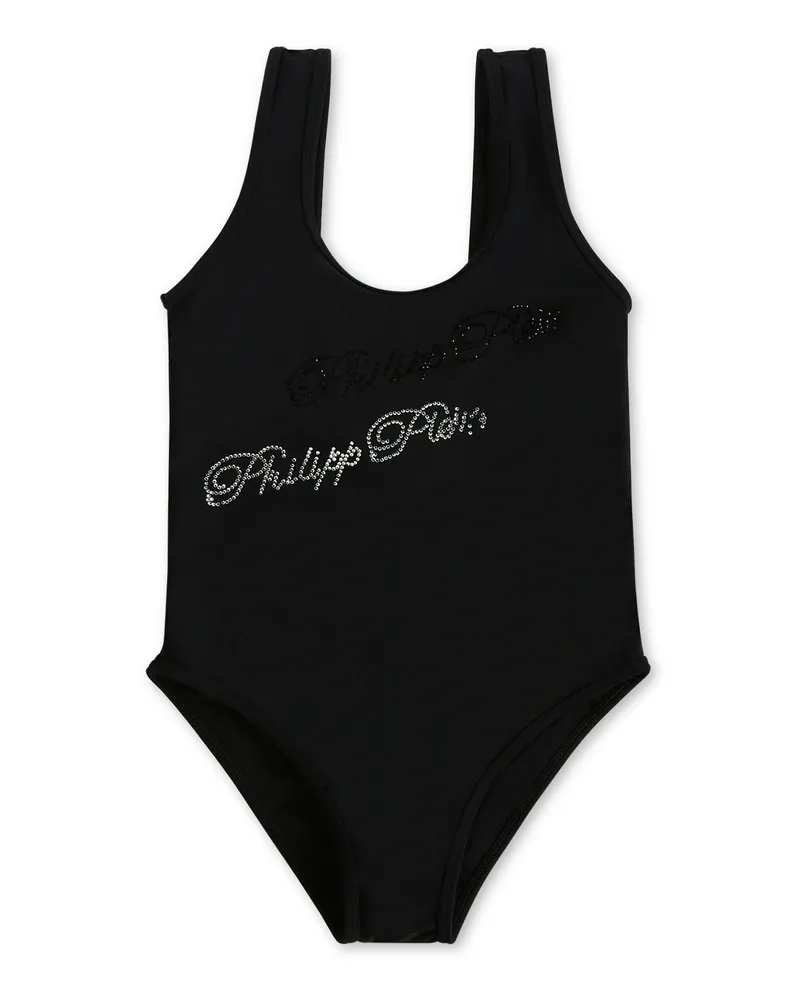 Philipp Plein Monokini Signature - Schwarz Schwarz