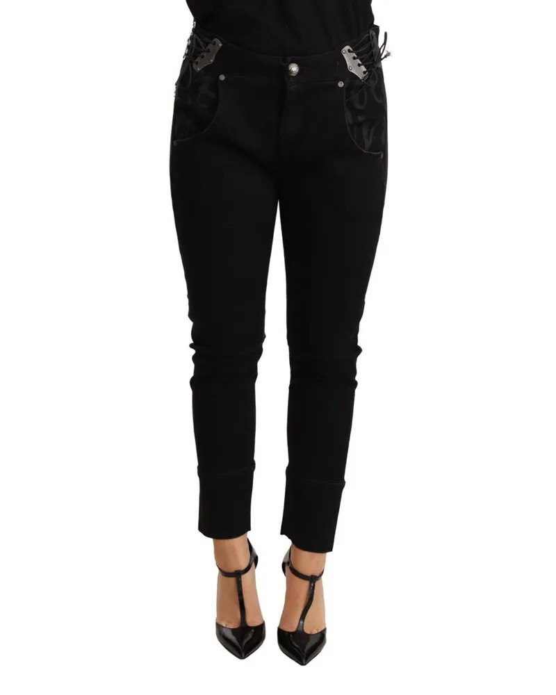 Ermanno Scervino Jeans Slim Fit Schwarz