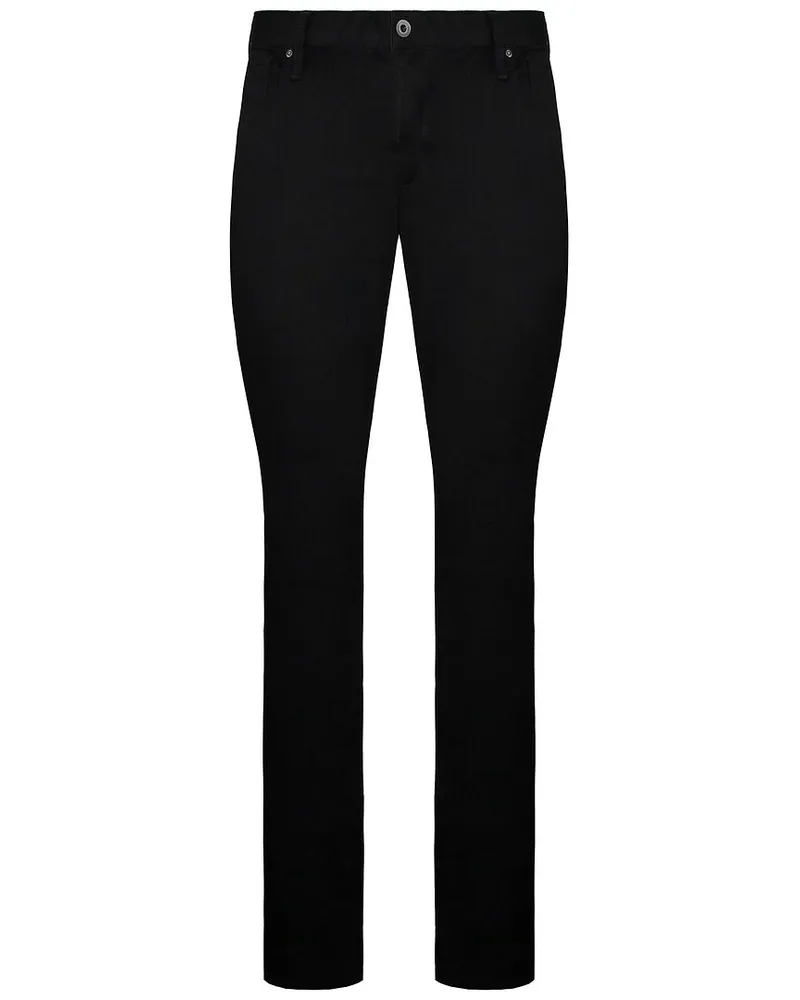 Giorgio Armani Emporio  J08 Slim Fit Low Taille Tight Bein Herren Jeans Schwarz