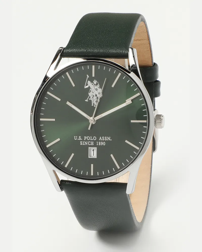 U.S. Polo Assn.  Uhr Colin Herren Uhr Silber