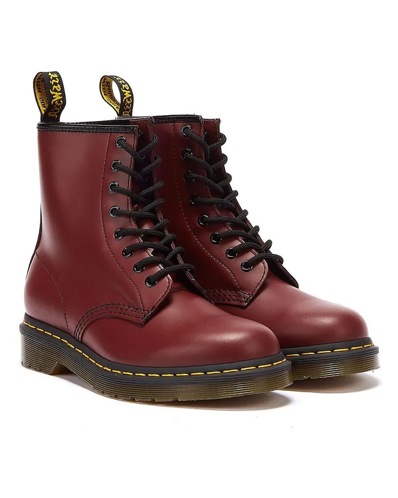 Dr.Martens 1460 Glattleder Damen Stiefel in Kirschrot Rot