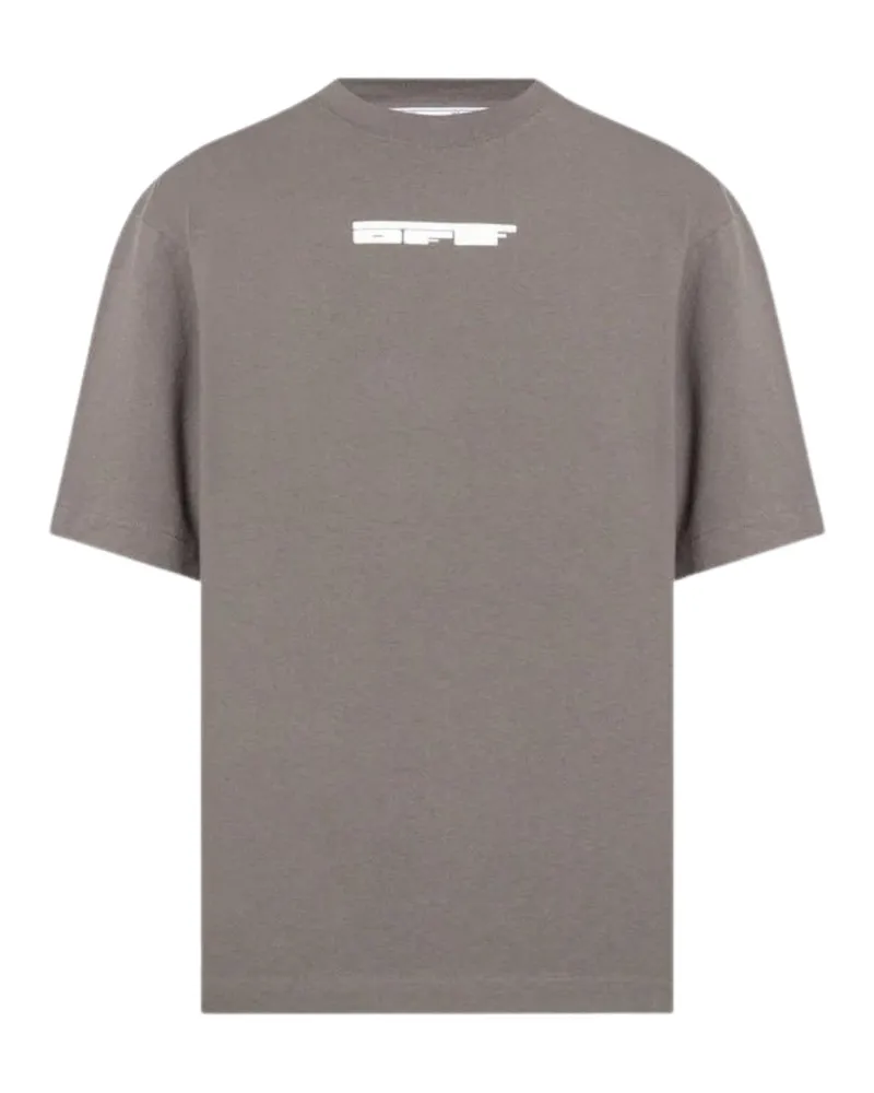 OFF-WHITE Teddy Arrow Logo Over Skate Fit Steel Iron T-Shirt Grau