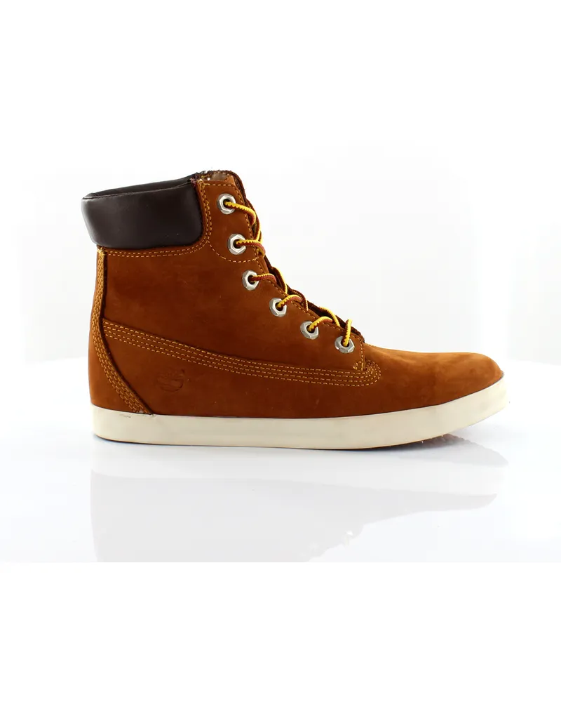 Timberland Glestenbury Fleece Brown Nubuck Leder Schnüre -up -Frauenstiefel 8646a Braun