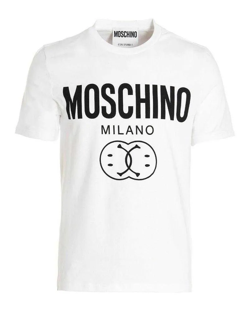Moschino T-Shirt für Herren/Damen Unisex (Weiß Weiß