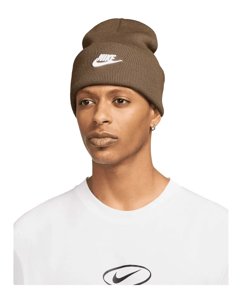 Nike Futura Peak" Mütze für Herren/Damen Unisex (Mosswood Braun/Weiß Braun