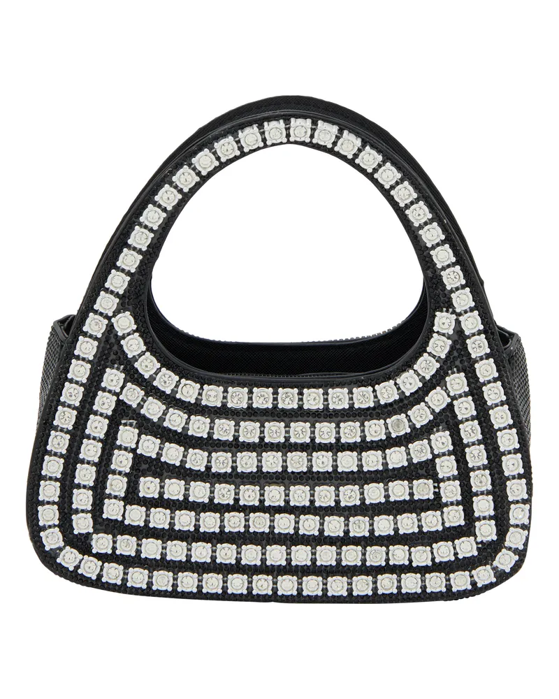 FAINA Handtasche Handtasche Frauen schwarz-weiß Schwarz