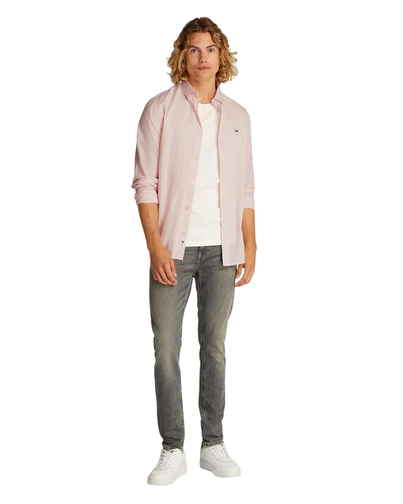 Tommy Hilfiger Hemd für Herren, Mit Kragen, Regulär (Pink Rosa