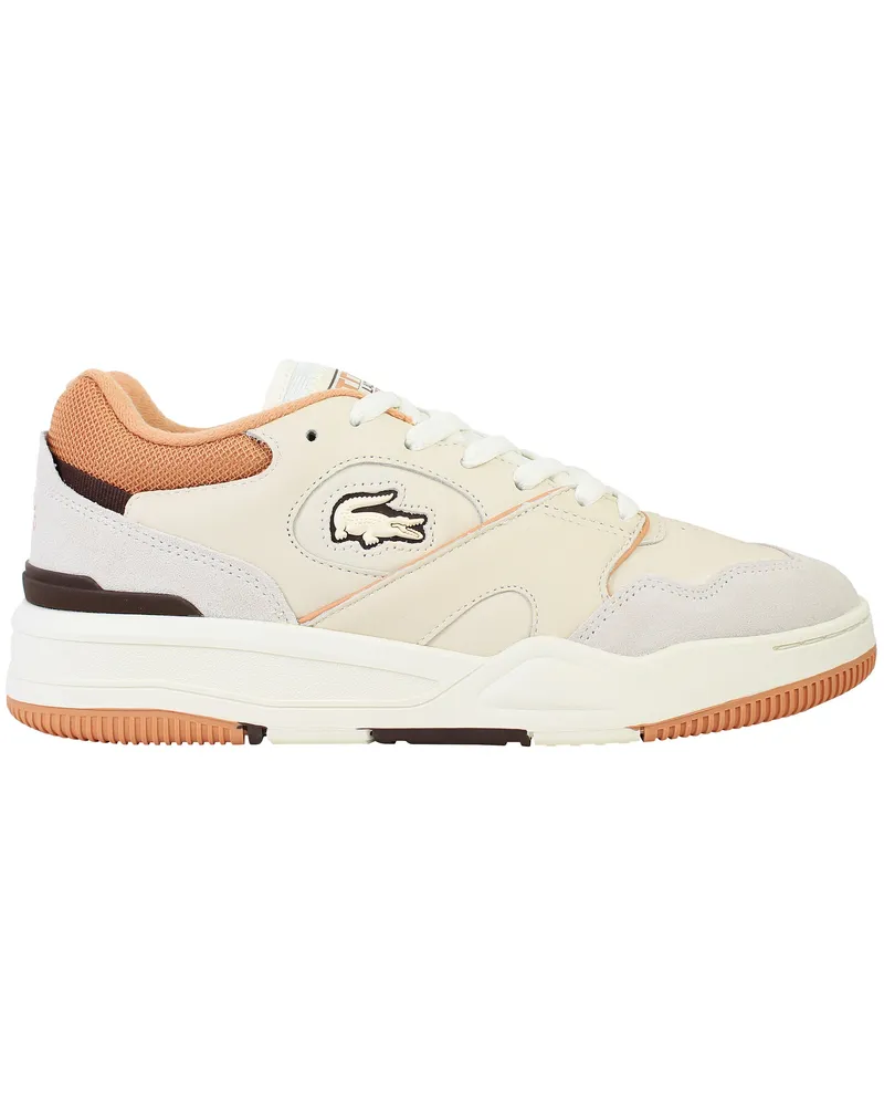 Lacoste Lineshot 124 3 Herren Sneaker Off White/Braun Wollweiß