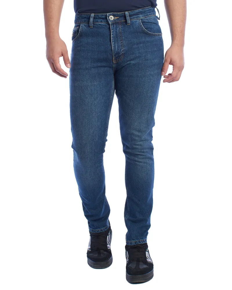 La Martina Regular Fit Jeans UMT007-DM085 Herren Blau