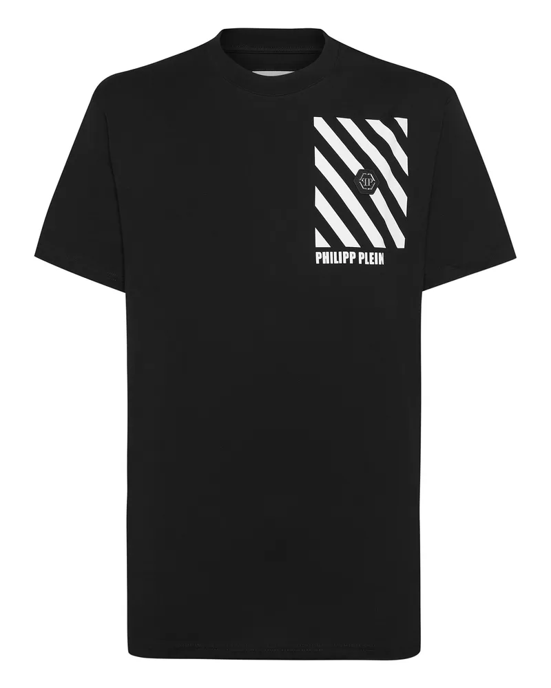Philipp Plein T-Shirt Rundhalsausschnitt Ss Schwarz