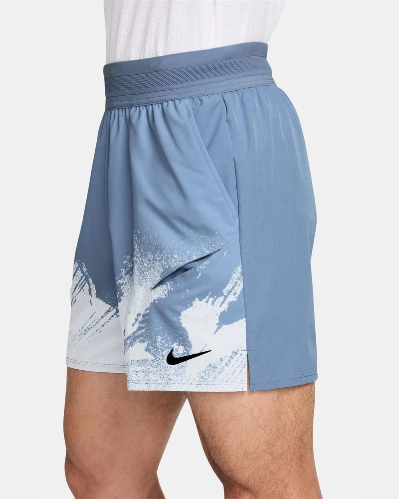 Nike Court" Shorts für Herren (Blau/Schwarz Schwarz