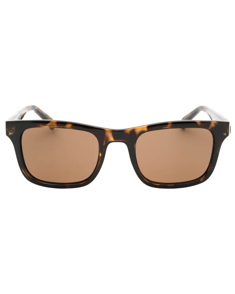 Calvin Klein Sonnenbrille mit braunen Gläsern in Schildkrötenbraun Braun