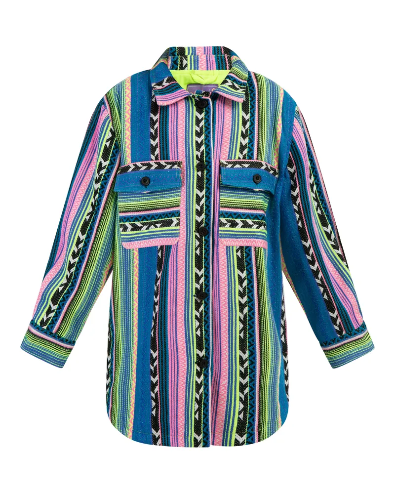 My Mo Hemdjacke Mädchen Mehrfarbig Neongrün Mehrfarbig