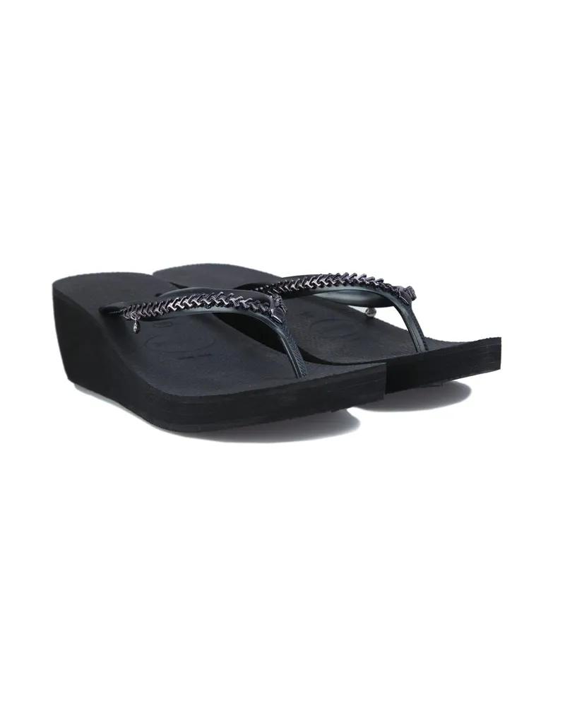 Havaianas Tongs High Metal Grega Schwarz