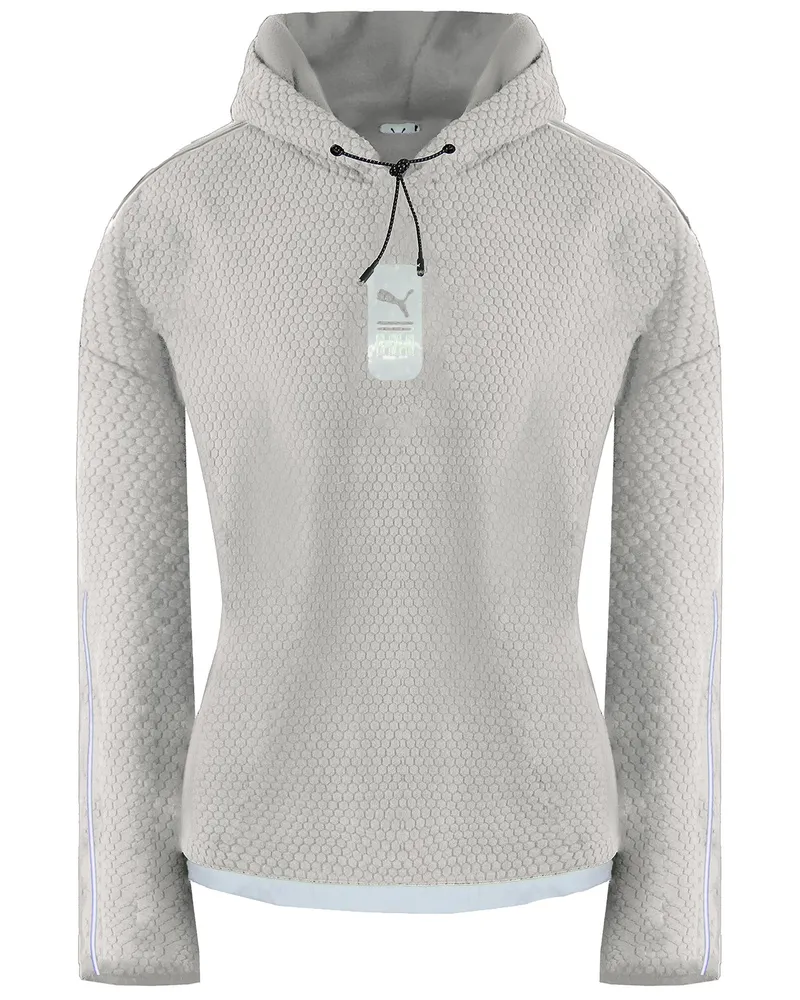 Puma x Helly Hansen Kapuzenpulli aus Polar-Fleece für Damen - Hellgrau Hellgrau
