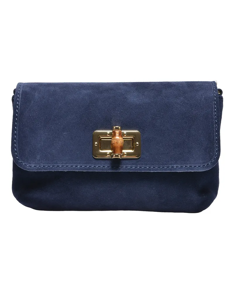 Luisa Vannini BLAU Rindsledertasche Blau