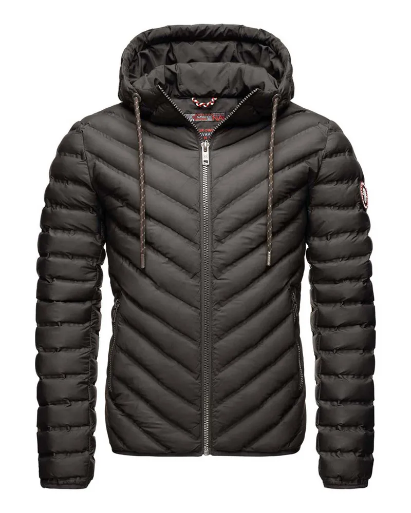 NAVAHOO Übergangsjacke mit gesteppter Optik, winddicht - Grau Grau