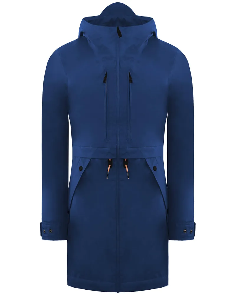 Hunter Original 3-Lagen-Parkajacke für Damen, Blau Blau