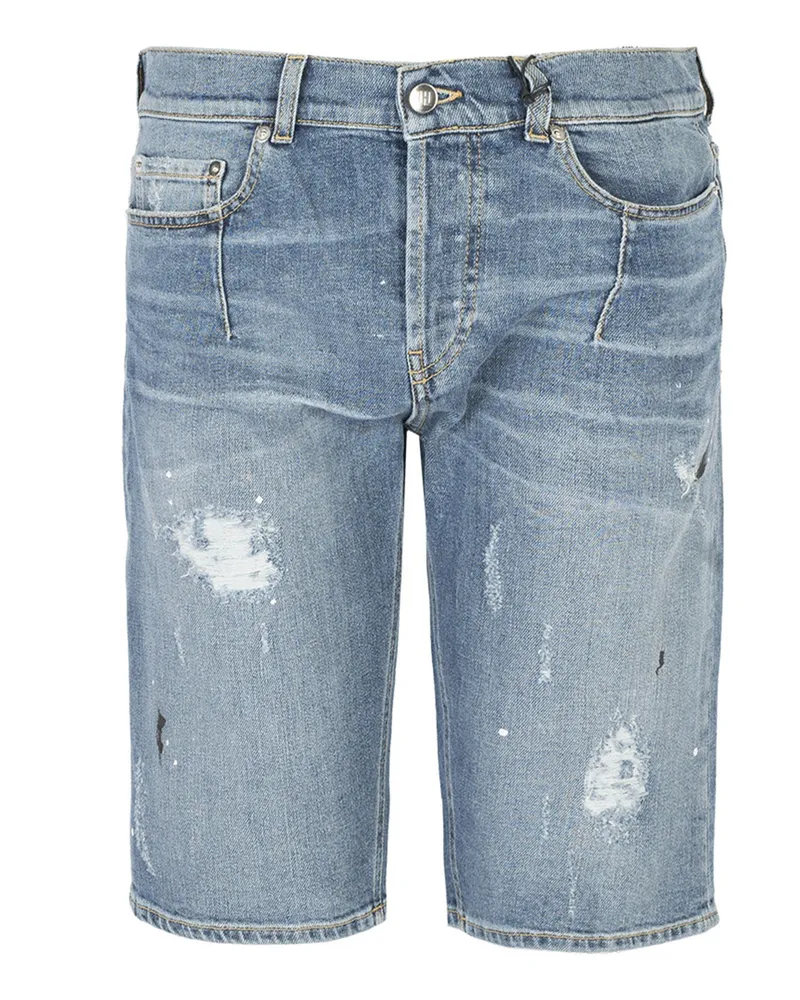 Les Hommes Shorts Herren blau Blau