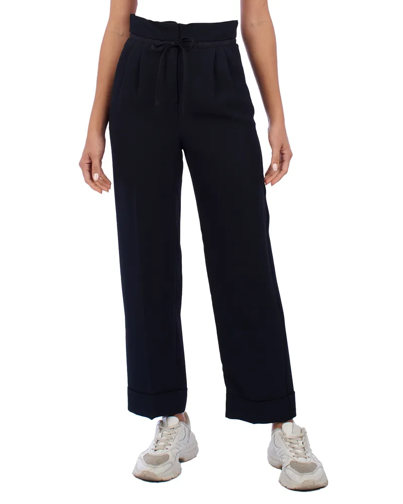 Emporio Armani Palazzo-Hose 0NP52D Frau Schwarz