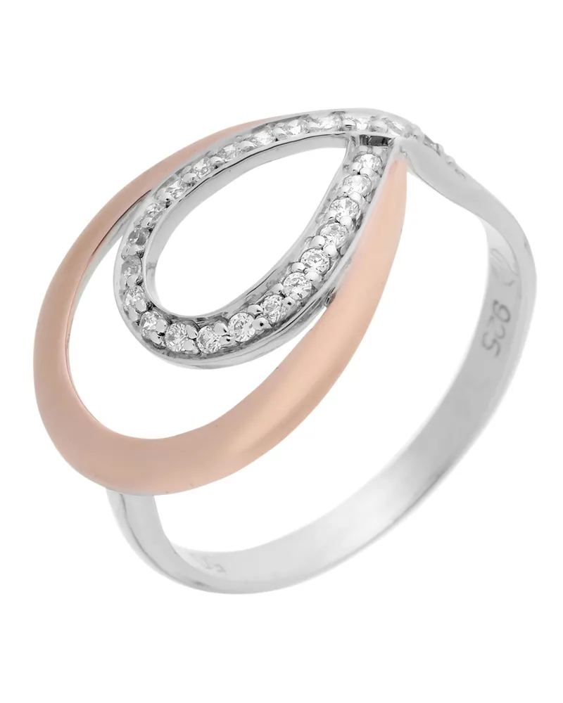 Orphelia Damen-Ring Sterling-Silber 925 – Silber/Rosé ZR-7092/1 Silber