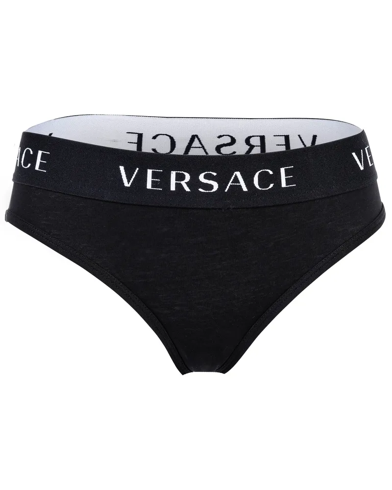 Versace Damen Slip Schwarz