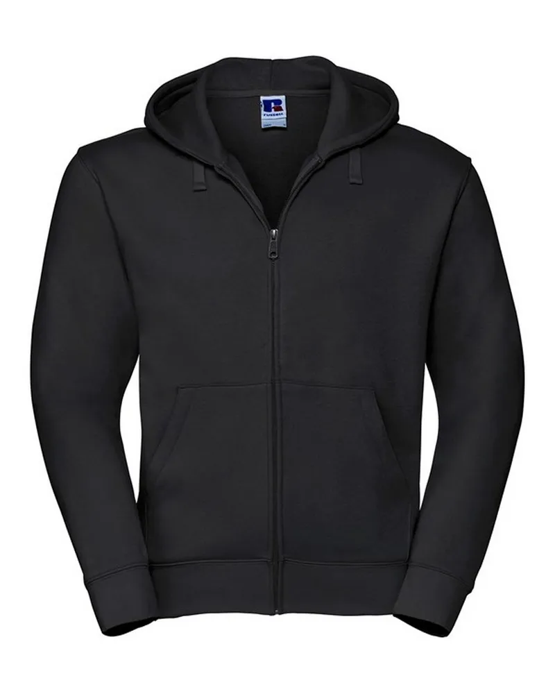 Russell Athletic Russell - "Authentic" Hoodie mit durchgehendem Reißverschluss für Herren (Schwarz Schwarz