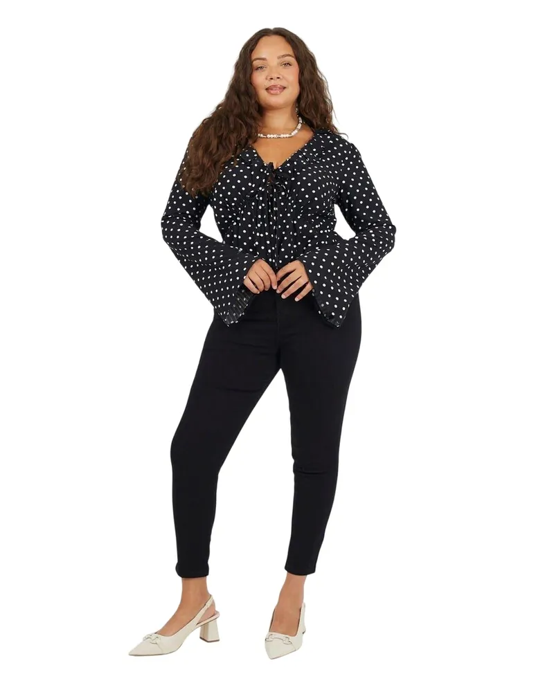 Brave Soul Jeans für Damen (Schwarz Schwarz