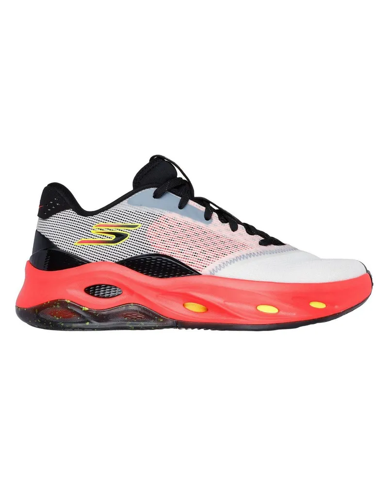 Skechers Stability" High Top Turnschuhe für Herren, Netzmaterial (Weiß/Orange Orange